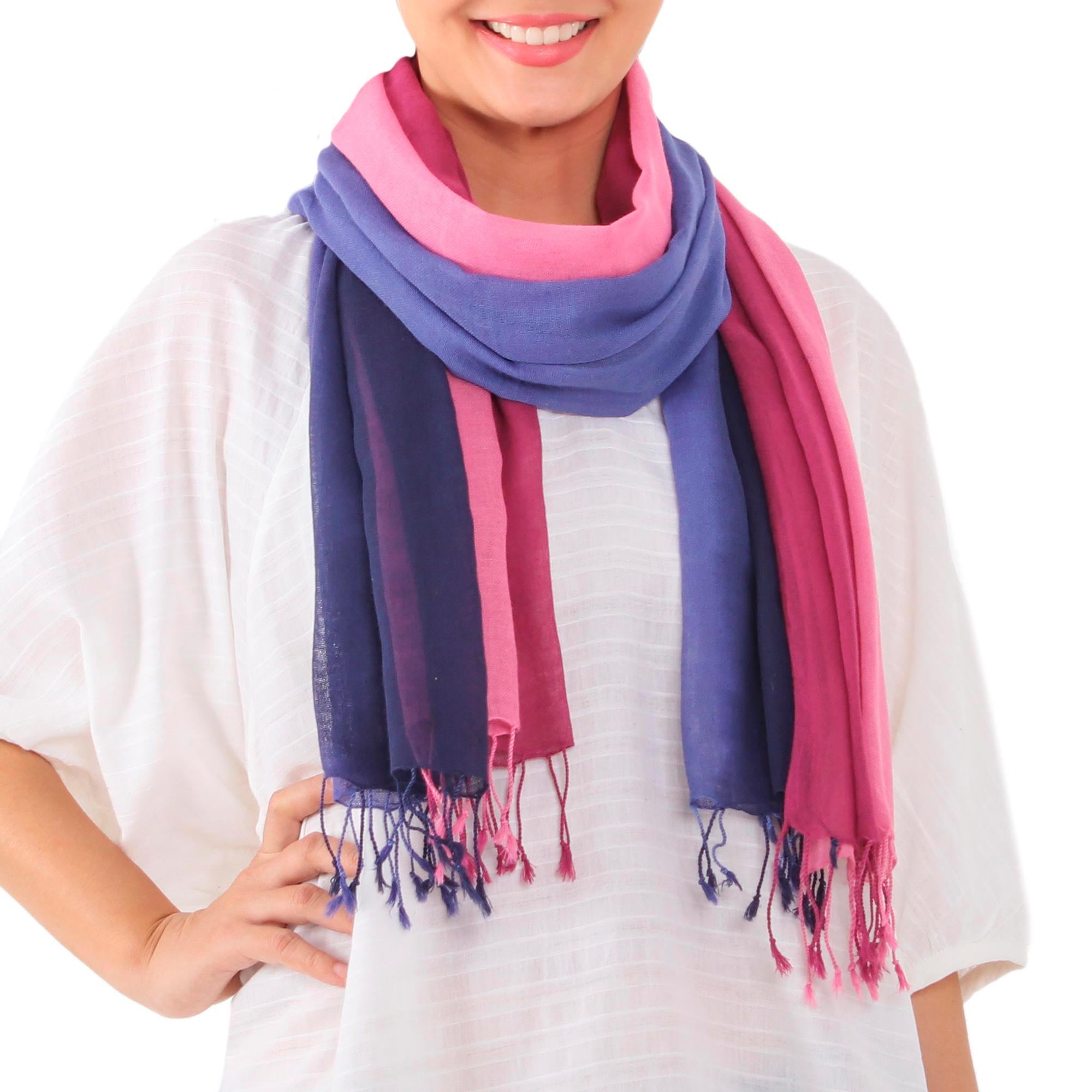 Premium Handwoven Cotton Scarf Set - Experience the Colors of Thailand