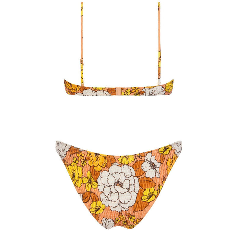 Premium Floral Print High-Cut Bikini Set - Ultimate Beachwear