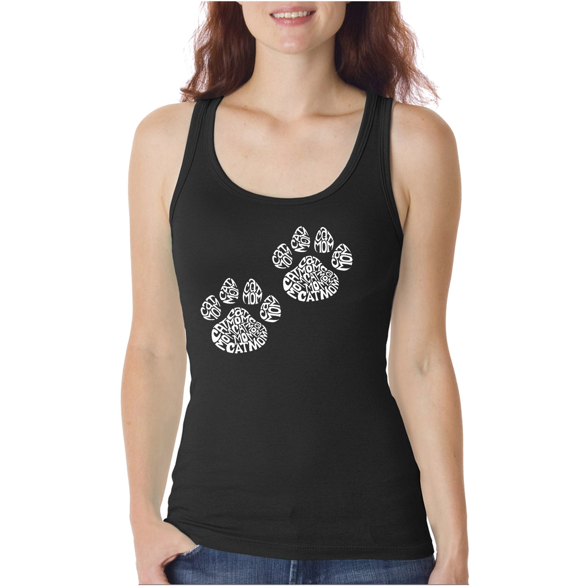 Premium Cat Mom Women's Word Art Tank Top - Ultimate Comfort & Style