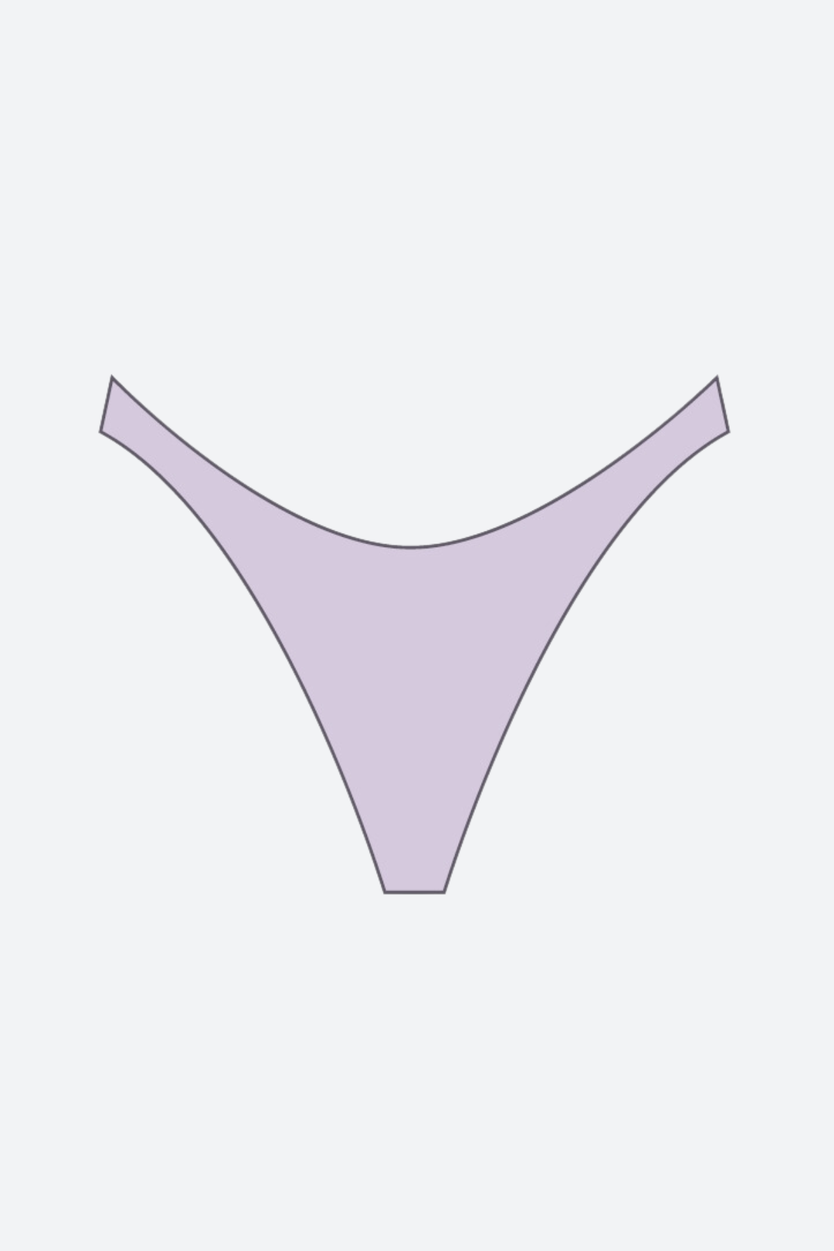 Premium High Hip Bikini Bottom in Taro - Minimalist & Sustainable