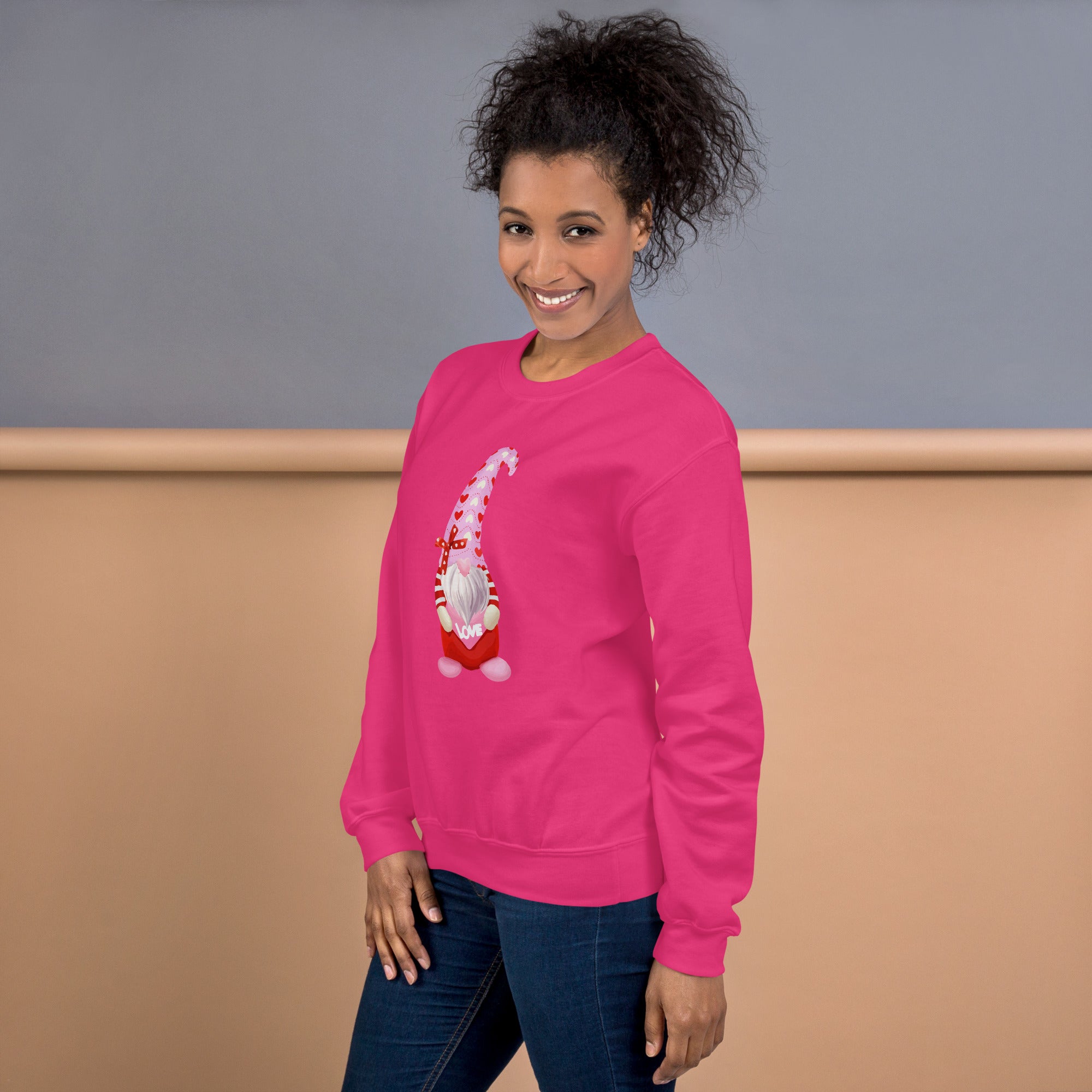 Premium Valentine Gnome Crewneck Sweatshirt - Ultimate Cozy Wear