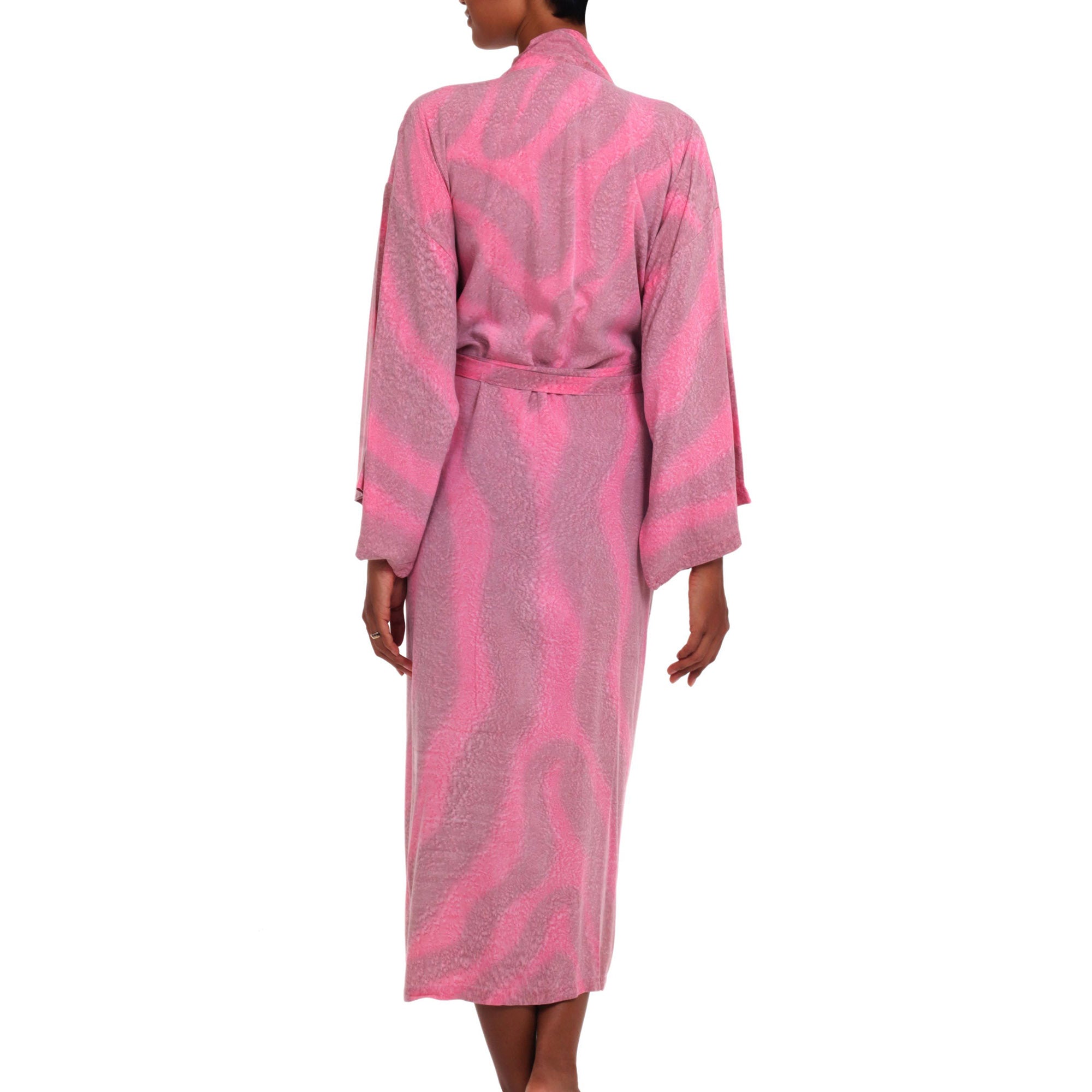 Premium Coral Reef Rayon Kimono Robe