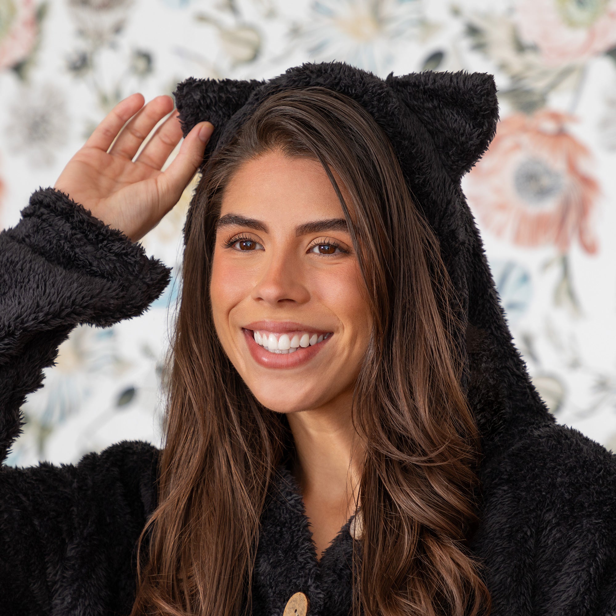 Premium Fluffy Cat Ear Hoodie - Ultimate Cozy Button-Up